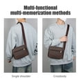 thumbnail image 5 of RBCKVXZ Fabric Sling Bag Mens Crossbody Bag Chest Bag Sling Backpack for Men Portable Multi Pocket Storage (Brown), 5 of 6