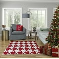 thumbnail image 4 of 16" x 16" Simply Daisy Fancy Holiday Reindeer Polyester Accent Pillow, Red (1 Count), 4 of 4