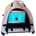 thumbnail image 1 of Laptop Tent Sun Shade & Water-Resistant Laptop Bag with Glare Shield, Shoulder Strap, Portable Case for Working Outside | Foldable | Privacy Cover Hood | Heat & Light Reflective Outdoor UV Material, 1 of 2