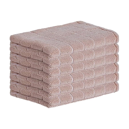 YIMWNYI Dish Towel Set Absorbent Kitchen Hand Towels Ultra-Fine Fiber Wipe Cloth for Cleaning Quick Drying Soft & Skin-Friendly Multi-Use for Dishes Tables Glass 6 Pack