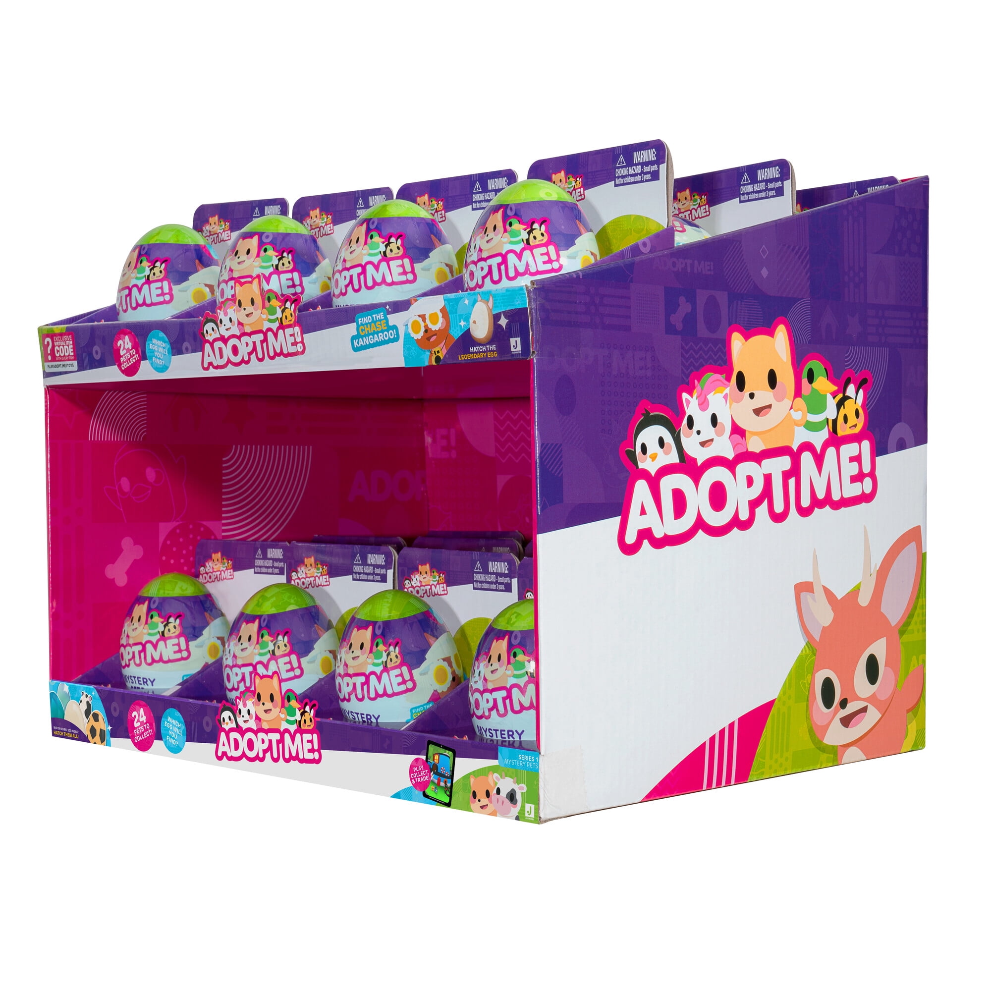 Adopt Me! Mystery Pets Multipack Mini Figure 10-Pack [Comes with Knitted  Pumpkin Hat Online Virtual Item Redemption Code!] (Pre-Order ships January)