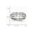 thumbnail image 6 of Stainless Steel Brushed and Polished CZ Ring Size: 8; for Adults and Teens; for Women and Men, 6 of 6