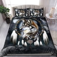 thumbnail image 2 of Juego de cama estampado con el atrapasueños de los indios americanos Wolf Mix, 2 of 4