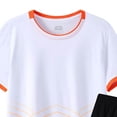thumbnail image 5 of Hessimy Boys Sport Outfit Summer Clothing Sets Casual Short Sleeve Shirts Round Neck T Shirts Shorts Sets,Jogging Football Tracksuit 13-14 Years, 5 of 5