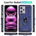 thumbnail image 5 of Funda de teléfono para Xiaomi Poco X5 Pro 5G y Redmi Note 12 Pro de Uso Rudo Shockproof + Cristal 9D, 5 of 5