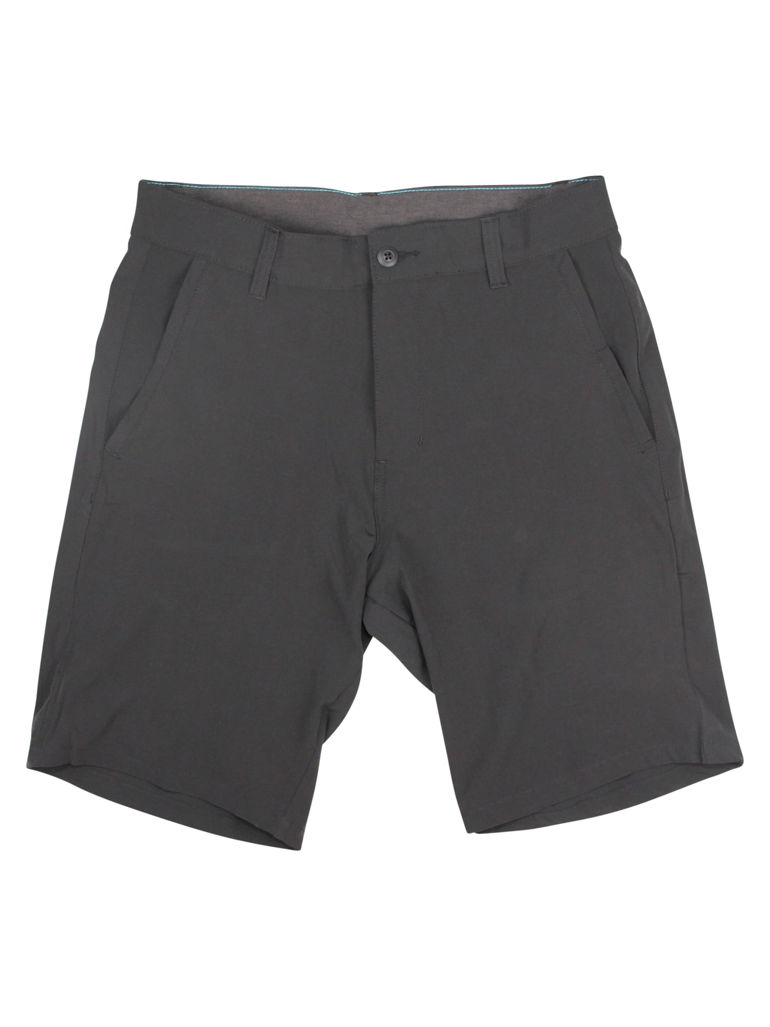 Mens High Stakes Microfiber Stretch Fit Land & Sea Flat Front Shorts 
