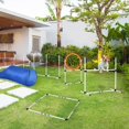 thumbnail image 1 of Dog Agility Starter Kit - 5-Piece Set with Tunnel, Jump Ring, Weave Pole, Pause Box, & Portable Case for Outdoor Fun!, 1 of 6