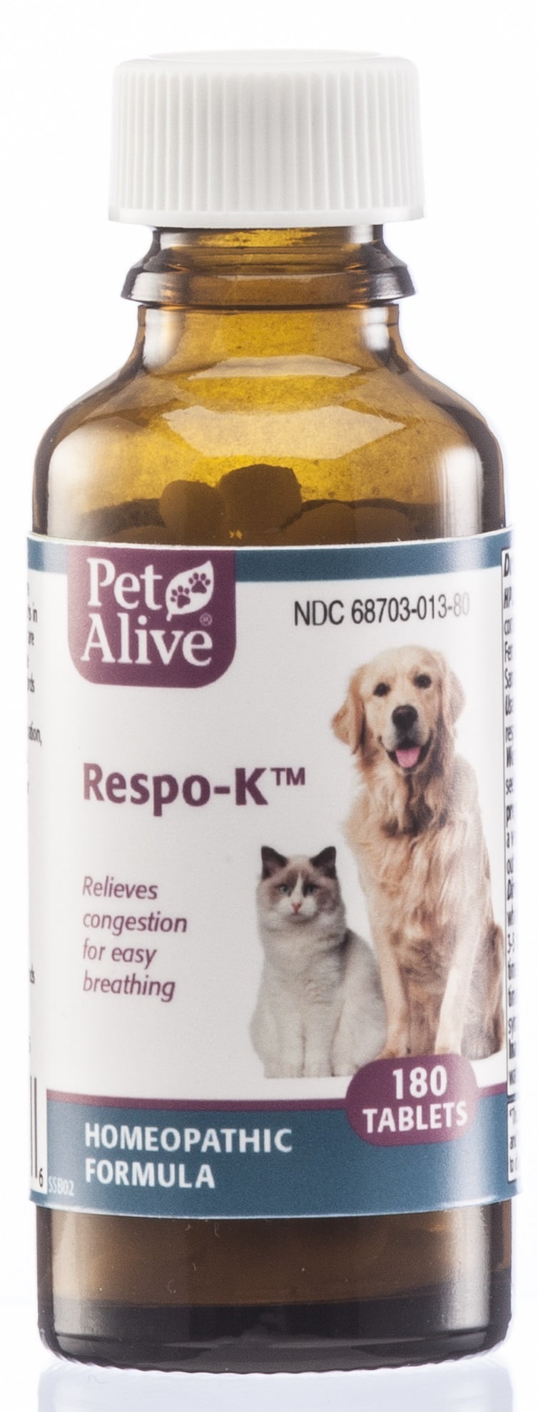 PetAlive RespoK Tablets Natural Homeopathic Formula for Pet