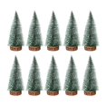 thumbnail image 2 of 10 miniárboles de artificiales, decoración navideña, adorno decorativo para hogar, de nieve y escarcha para repisa de chimenea y sala 15 centímetros, 2 of 8