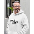 thumbnail image 2 of Milan. Hoodie Men - Men Hoodie, White, Small, 2 of 4
