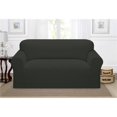 thumbnail image 1 of Kathy Ireland Day Break Loveseat Slipcover, Charcoal, 1 of 1