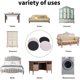 thumbnail image 4 of 16 deslizadores para mover muebles para alfombras, almohadillas móviles redondas reutilizables de 3,5 pulgadas, deslizadores para mover mesa pesada, escritorio, cama, sofá, nevera (beige), 4 of 5