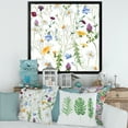 thumbnail image 3 of Designart 'Wildflowers Clover Bell and Chamomile III' Traditional Framed Art Print, 3 of 4