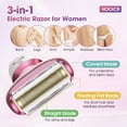 thumbnail image 6 of HOOICB Electric Razor for Women, 5 in 1 Rechargeable Cordless Bikini Trimmer, Shaver for Women, Pink, 6 of 9