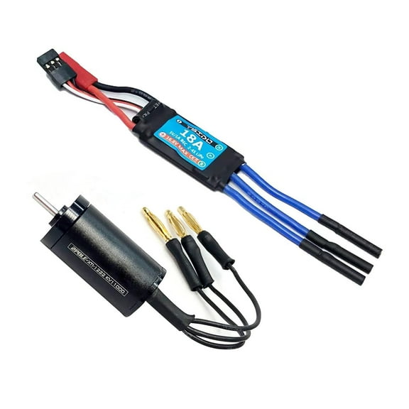 JIAHAOO Enhanced Throttle Response Motor & ESC Combo for High-Speed RC Car & Bike Racing
