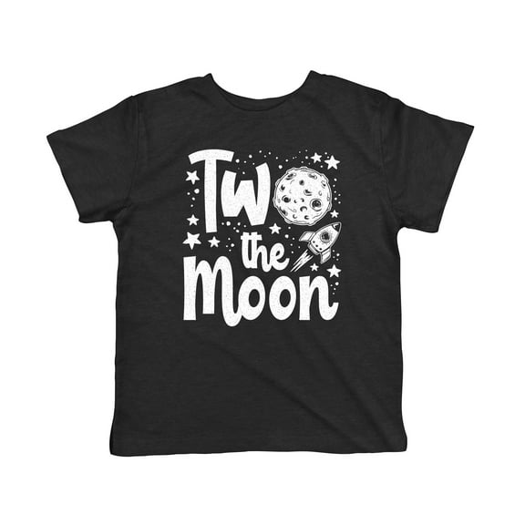 Toddler Two The Moon T Shirt Funny Second Birthday Tee