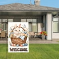 thumbnail image 3 of Amhnf Easter Bunny In Basket With Flowers And Eggs Welcome Garden Flag For Home Outdoor Garden Yard Decor 12x18 inch, 3 of 5