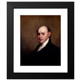 thumbnail image 2 of Gilbert Stuart 12x14 Black Modern Framed Museum Art Print Titled - John Quincy Adams, 2 of 5