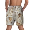 thumbnail image 4 of Uemuo Starfishes On Seashells Pattern Mens Swim Trunks Quick Dry Board Shorts with Mesh Lining, Stretch Beach Shorts Quick Dry No-Chafing Board Shorts-Medium, 4 of 9
