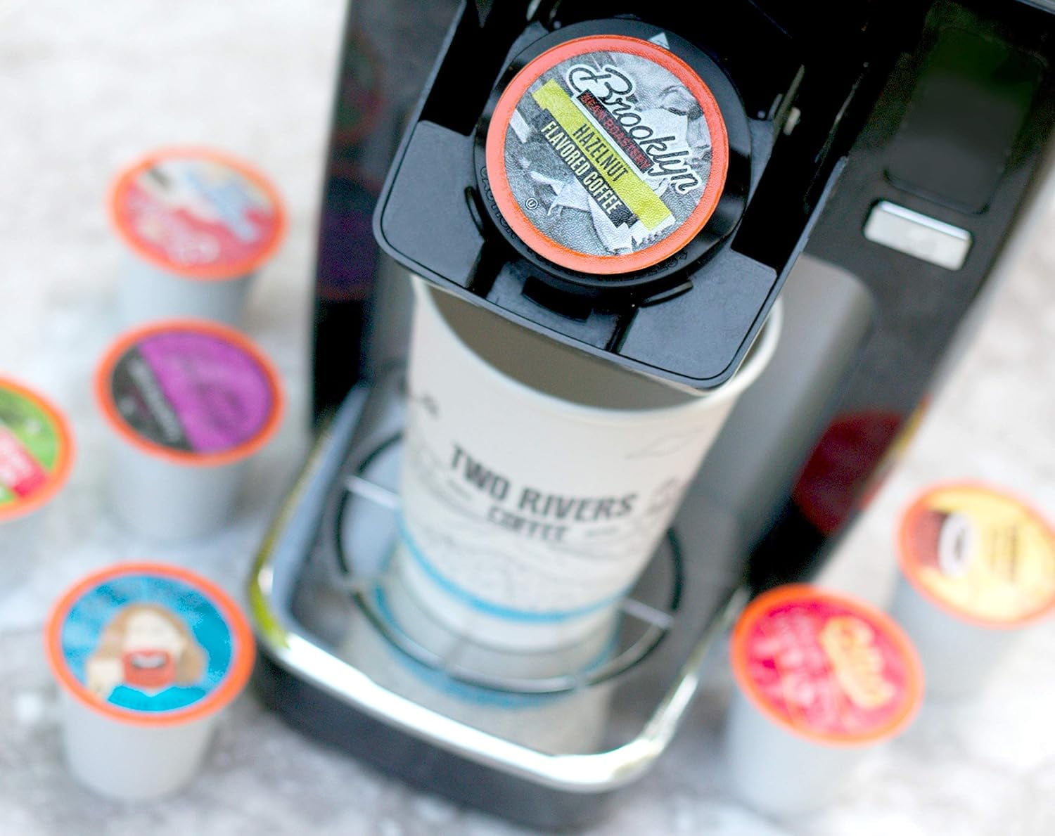 Two Rivers Coffee Pods Compatible with 2.0 Keurig K-Cup Brewers, Assorted Flavored Coffee 100 Count