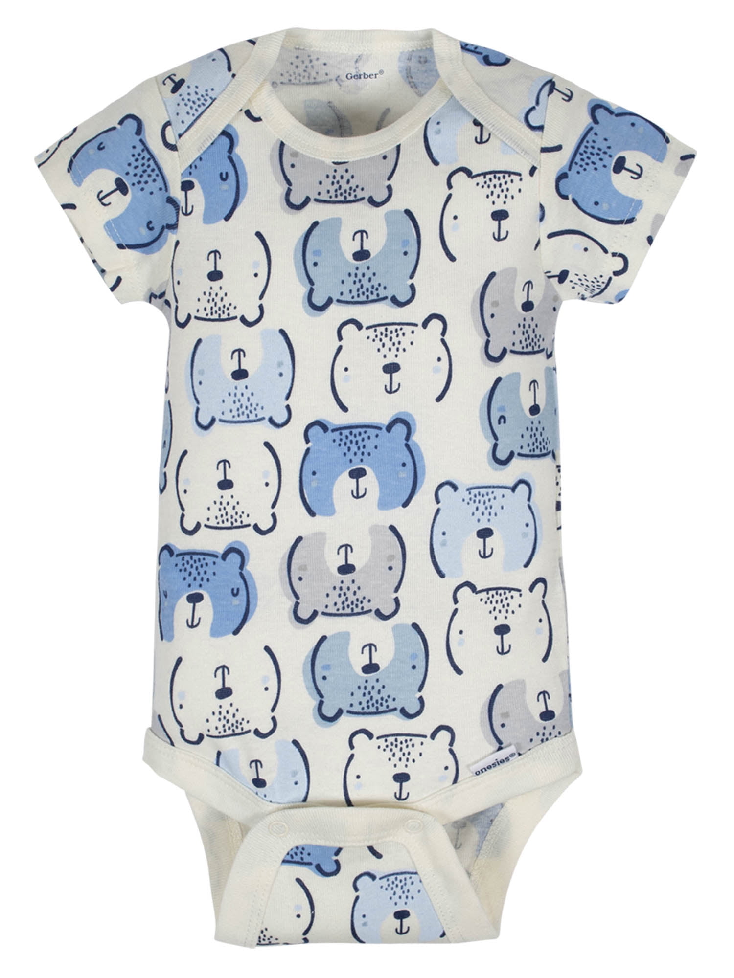 Gerber Organic Cotton Short Sleeve Onesies Bodysuits, 3pk (Baby Boy)