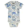 thumbnail image 5 of Gerber Organic Cotton Short Sleeve Onesies Bodysuits, 3pk (Baby Boy), 5 of 5