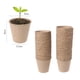 thumbnail image 2 of Vasos y bandejas de turba biodegradables para vivero de plantas, para uso en el jardín, 100 macetas redondas de pulpa de papel ecológicas, 2 of 7