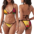 thumbnail image 3 of Fotbe Rose Psychedelic Traje de Baño para Mujer de Dos Piezas – Bikini Sexy de Tirantes Tipo Halter con Diseño Triangular, 3 of 6