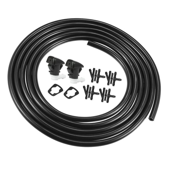 Unique Bargains 2pcs Windshield Washer Nozzle for Dodge Durango 2011-2019 2.5 Meters Hose with Connectors Kit 68269108AA