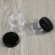 thumbnail image 4 of 6 envases de plástico vacíos transparentes Boday con tapa negra, para muestras, de 10, 15 y 20 gramos, para cosméticos, sombras de ojos., 4 of 7