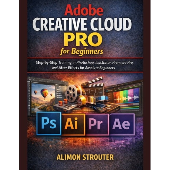 Adobe Creative Cloud Pro for Beginners: Step-by-Step Training in Photoshop, Illustrator, Premiere Pro, and After Effects, (Paperback)