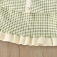 thumbnail image 6 of TBWNWG Girls' Dresses Toddler Long Sleeve Bow Cardigan with Ruffles Checked Skirt 2-Piece Set Children's Autumn Winter Casual Dress for Girls,Sizes 5-6 Years, 6 of 7