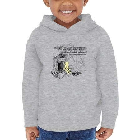

Pooh Bear Once Upon A Time Hoodie Toddler -Smartprints Designs 2 Toddler