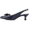 thumbnail image 2 of Journee Womens Paloma Sling Back Pointed Toe Kitten Heel Pumps, 2 of 10