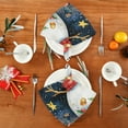 thumbnail image 4 of Napkin Satin Napkin 20*20Inchx1 Kitchen Towel Dinner Plate Towel Decorative Towel Napkin Tea Towel Suitable For Kitchen Table Shawl Cute Snowman, 4 of 8