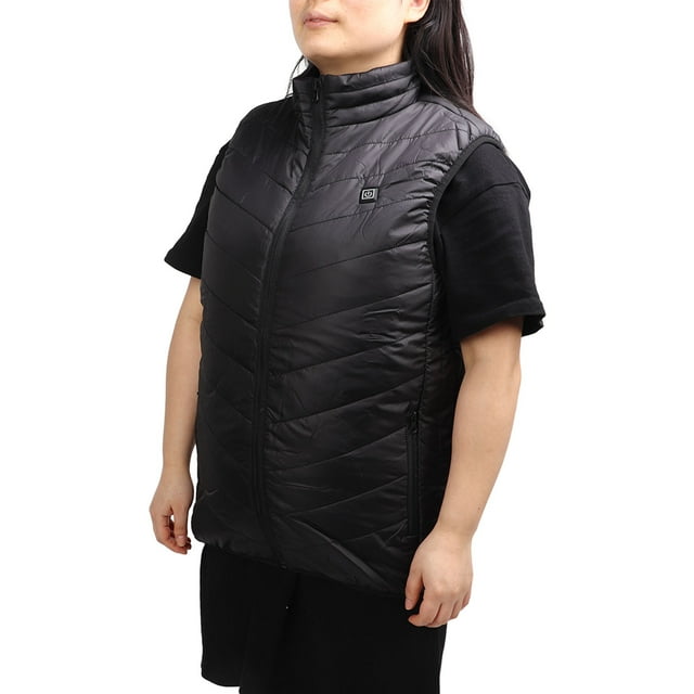 Chaleco CALAFACTable para hombre, Chaleco Califactor Eléctrico USB Inteligente, Chaleco Térmico de Invierno, Calefacció de 9 Zonas, Negro para Actividadas