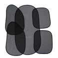 thumbnail image 2 of 5pcs Foldable Mesh Car Rear Right Left Side Windscreen Cover Car Sunshade Window Suction Cup Sun Visors Shade Sunshade Mesh Cover (Black), 2 of 10