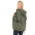 thumbnail image 5 of Made by Olivia Women's Military Anorak Safari Hoodie Jacket, 5 of 7