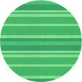 thumbnail image 1 of Ahgly Company Machine Washable Indoor Round Transitional Neon Green Area Rugs, 5' Round, 1 of 7