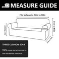 thumbnail image 2 of SANMADROLA Sofa Covers 100% Waterproof Slipcover Velvet Stretch Couch Cover for 3 Cushion Sofa Non Slip Leakproof Washable Furniture Protector for Kids Dogs Cats Pets, Gray, Sofa, 2 of 9