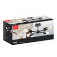 thumbnail image 5 of Globe Electric Vane 4-Light Matte Black Indoor Flush Mount Ceiling Light, 5 of 5