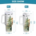 thumbnail image 4 of Bear Christmas Trees Scarf 40 oz Tumbler Insulated&nbsp;Travel Mug Leak Proof Water Bottles Glasses Fits in Car Cup Holder, 4 of 8