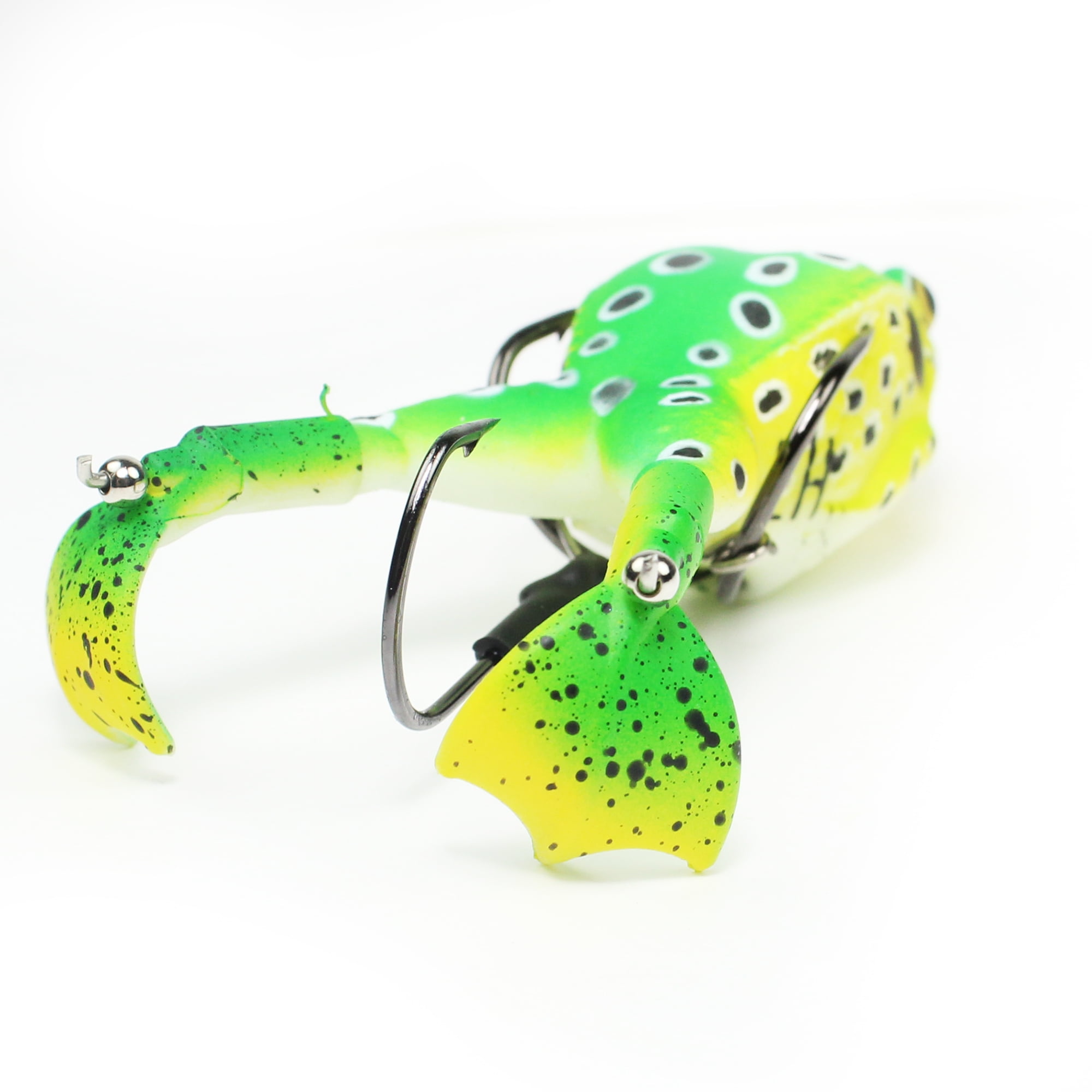 Lunkerhunt Prop Frog - Topwater Lure - Leopard,3.5in,1/2oz,Soft Baits, Fishing Lures 