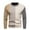 Khaki, variant on ZKCCNUK Men's Fashi Autumn And Winter Sweater Pullover Bottom Knit Color Blocking Men's Sweater