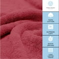 thumbnail image 6 of White Classic Luxury Burgundy Bath Towel Set - Hotel Soft Cotton 2/Bath 2/Hand 4/Wash - 8 Piece, 6 of 10