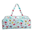 thumbnail image 1 of Bolsa De Almacenamiento De Ganchillo Colgante De Mano 600D Tela Oxford Patrón De Dibujos Animados Cremallera Bolsillo Lateral Para Agujas De Tejer Extra Largas Y Accesorios Monstrate HA015757-00, 1 of 7