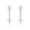 Lisa Faux Diamond Arrow Earrings in white gold polish, variant on Women Luxury Fashion Arrow Earrings White Designer Earring Jewelry for Wedding Gift