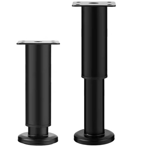 2 Pcs Telescopic Cabinet Bed Legs Sofa Replacement Support Metal Furniture Vanity Desk Feet Kitchen Table Extenders