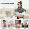 thumbnail image 3 of RENPHO "24x37" Shoulder Heating Pad for Back Pain Relief, Electric Large Heating Pad for Neck & Wrap with 6 Heat Settings & Auto Shut-Off, Birthday Christmas Gifts for Women Men, Grey, 3 of 13