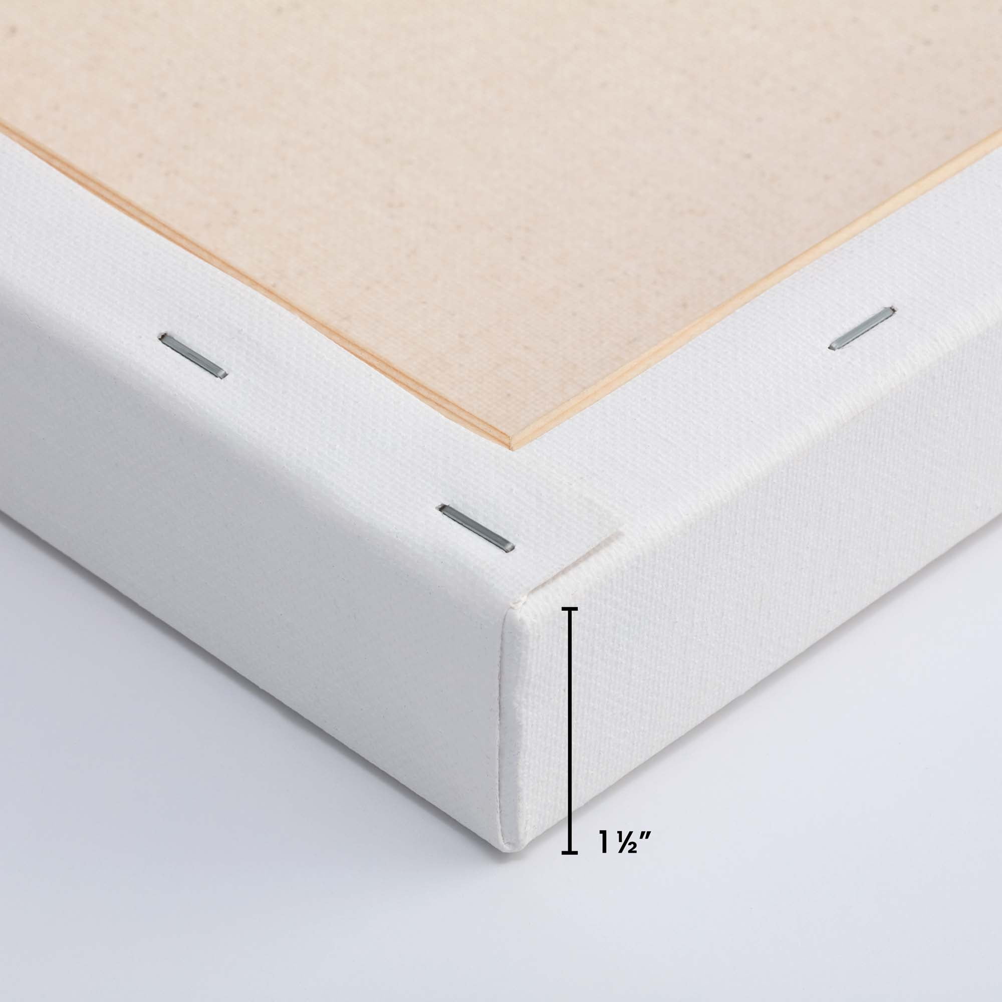 Creative Inspirations Stretched Canvas 4 Pack - 1-1/2" Deep, 16x16", 11oz Sealed & Double-Primed Cotton Canvases, Pine Stretcher Frame, Archival All-Media Primer - Alkyd, Acrylic & Oil Painting